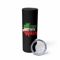 Sunflower Iran Flag Skinny Tumbler Persian Freedom I Stand With Iran