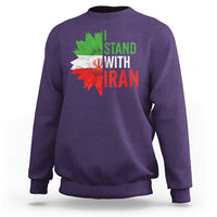 Sunflower Iran Flag Sweatshirt Persian Freedom I Stand With Iran