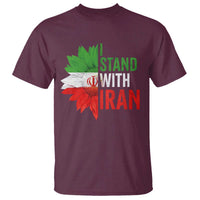 Sunflower Iran Flag T Shirt Persian Freedom I Stand With Iran