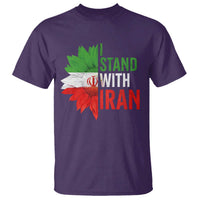 Sunflower Iran Flag T Shirt Persian Freedom I Stand With Iran