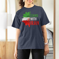 Sunflower Iran Flag T Shirt For Women Persian Freedom I Stand With Iran