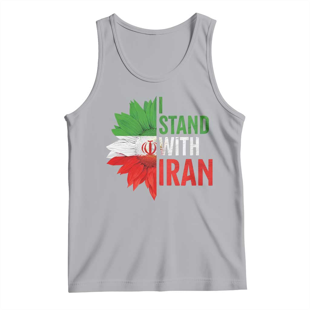 Sunflower Iran Flag Tank Top Persian Freedom I Stand With Iran