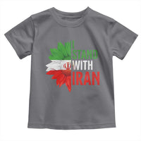 Sunflower Iran Flag Toddler T Shirt Persian Freedom I Stand With Iran