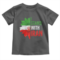 Sunflower Iran Flag Toddler T Shirt Persian Freedom I Stand With Iran