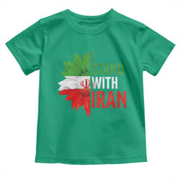 Sunflower Iran Flag Toddler T Shirt Persian Freedom I Stand With Iran