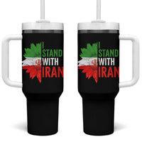 Sunflower Iran Flag Tumbler With Handle Persian Freedom I Stand With Iran