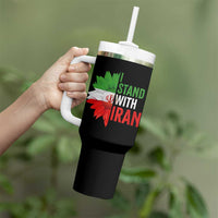 Sunflower Iran Flag Tumbler With Handle Persian Freedom I Stand With Iran