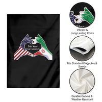 Iran Garden Flag No War Yes Hummanity Persian American Flag Heart Political Statement