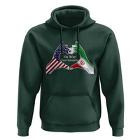 Iran Hoodie No War Yes Hummanity Persian American Flag Heart Political Statement