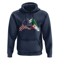 Iran Hoodie No War Yes Hummanity Persian American Flag Heart Political Statement