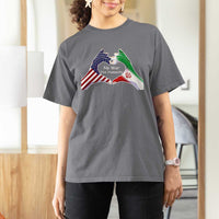 Iran T Shirt For Women No War Yes Hummanity Persian American Flag Heart Political Statement