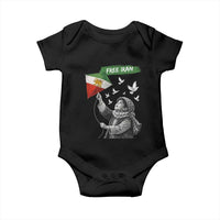 Free Iran Baby Onesie Lion And Sun Flag Persian Freedom Movement