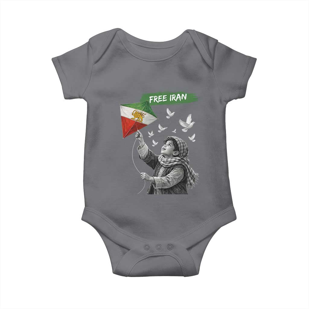 Free Iran Baby Onesie Lion And Sun Flag Persian Freedom Movement
