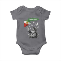 Free Iran Baby Onesie Lion And Sun Flag Persian Freedom Movement