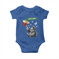 Free Iran Baby Onesie Lion And Sun Flag Persian Freedom Movement