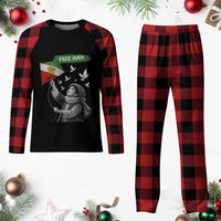 Free Iran Plaid Pajama Set Lion And Sun Flag Persian Freedom Movement