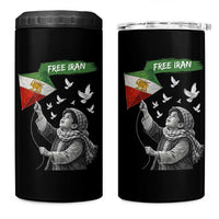 Free Iran 4 in 1 Can Cooler Tumbler Lion And Sun Flag Persian Freedom Movement