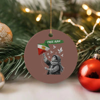 Free Iran Ceramic Ornament Lion And Sun Flag Persian Freedom Movement