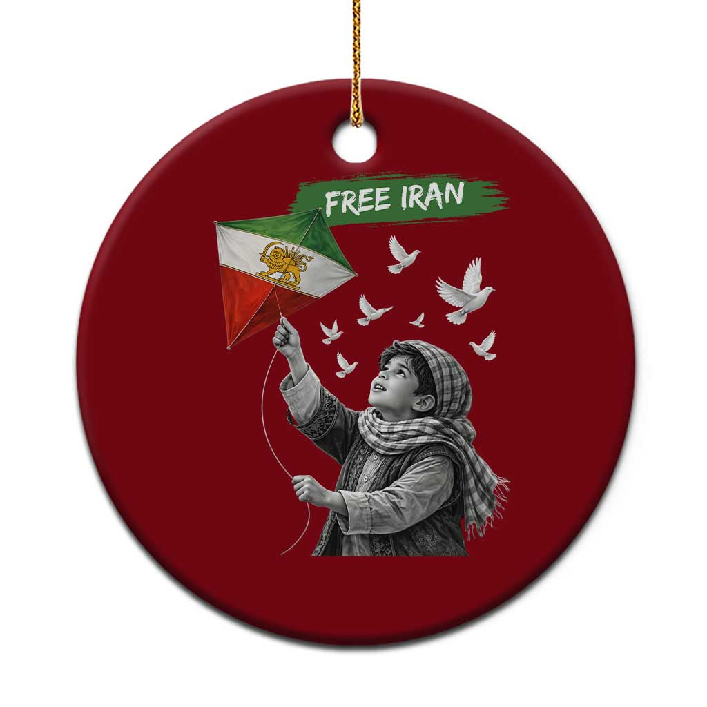 Free Iran Ceramic Ornament Lion And Sun Flag Persian Freedom Movement