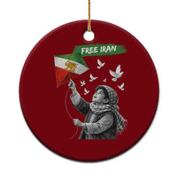 Free Iran Ceramic Ornament Lion And Sun Flag Persian Freedom Movement