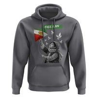 Free Iran Hoodie Lion And Sun Flag Persian Freedom Movement