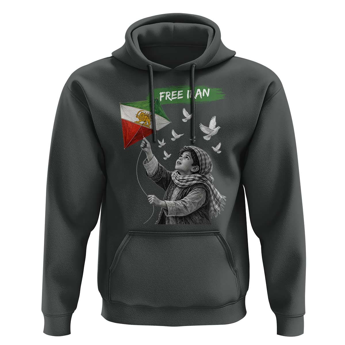 Free Iran Hoodie Lion And Sun Flag Persian Freedom Movement
