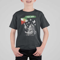 Free Iran T Shirt For Kid Lion And Sun Flag Persian Freedom Movement