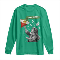 Free Iran Long Sleeve Shirt Lion And Sun Flag Persian Freedom Movement