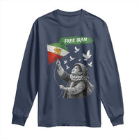 Free Iran Long Sleeve Shirt Lion And Sun Flag Persian Freedom Movement