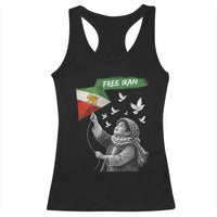 Free Iran Racerback Tank Top Lion And Sun Flag Persian Freedom Movement