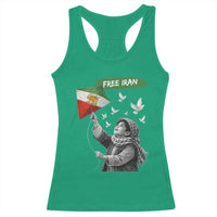 Free Iran Racerback Tank Top Lion And Sun Flag Persian Freedom Movement