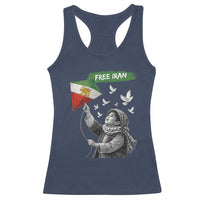 Free Iran Racerback Tank Top Lion And Sun Flag Persian Freedom Movement