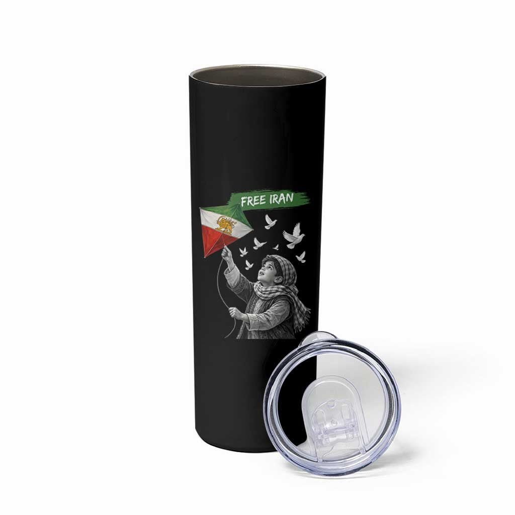 Free Iran Skinny Tumbler Lion And Sun Flag Persian Freedom Movement