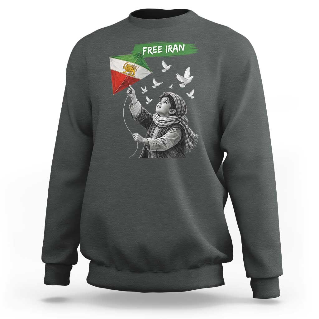 Free Iran Sweatshirt Lion And Sun Flag Persian Freedom Movement