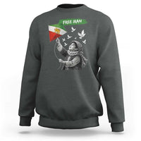 Free Iran Sweatshirt Lion And Sun Flag Persian Freedom Movement