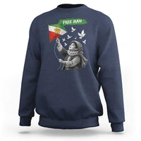 Free Iran Sweatshirt Lion And Sun Flag Persian Freedom Movement