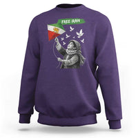 Free Iran Sweatshirt Lion And Sun Flag Persian Freedom Movement