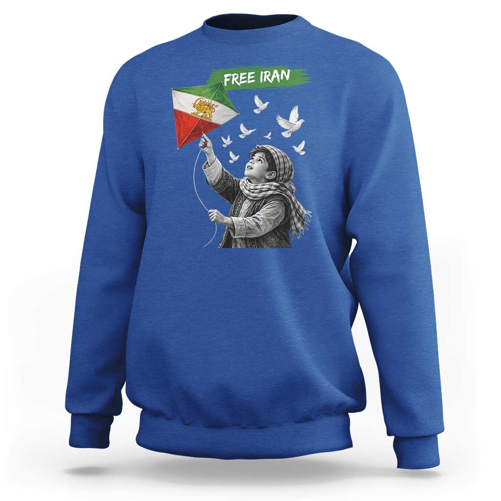 Free Iran Sweatshirt Lion And Sun Flag Persian Freedom Movement