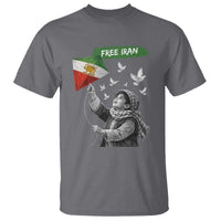Free Iran T Shirt Lion And Sun Flag Persian Freedom Movement