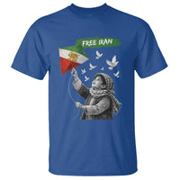Free Iran T Shirt Lion And Sun Flag Persian Freedom Movement