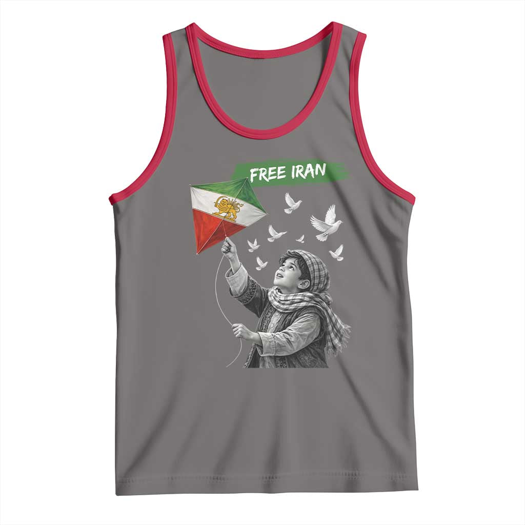 Free Iran Tank Top Lion And Sun Flag Persian Freedom Movement