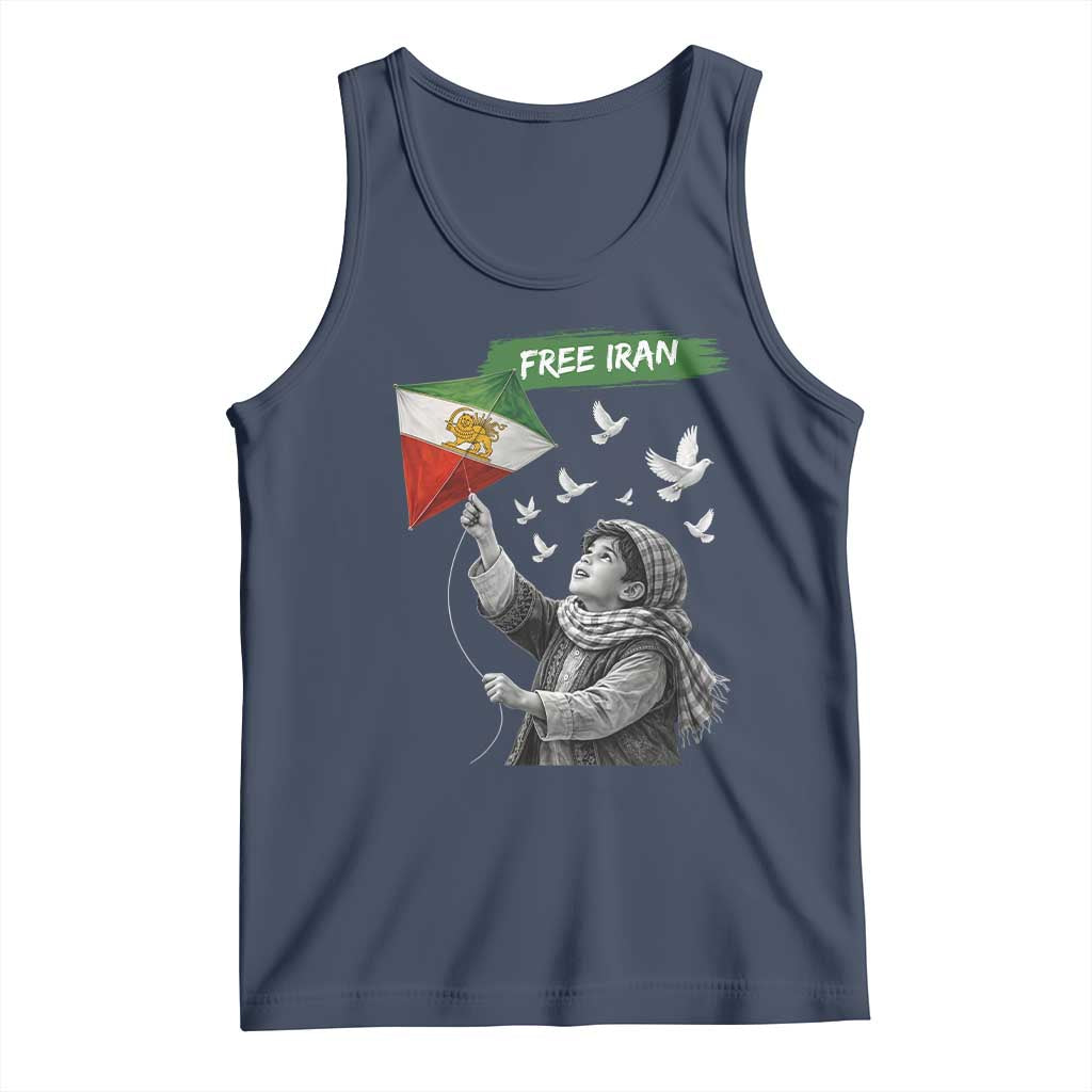 Free Iran Tank Top Lion And Sun Flag Persian Freedom Movement