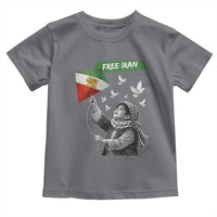 Free Iran Toddler T Shirt Lion And Sun Flag Persian Freedom Movement