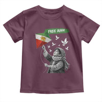 Free Iran Toddler T Shirt Lion And Sun Flag Persian Freedom Movement