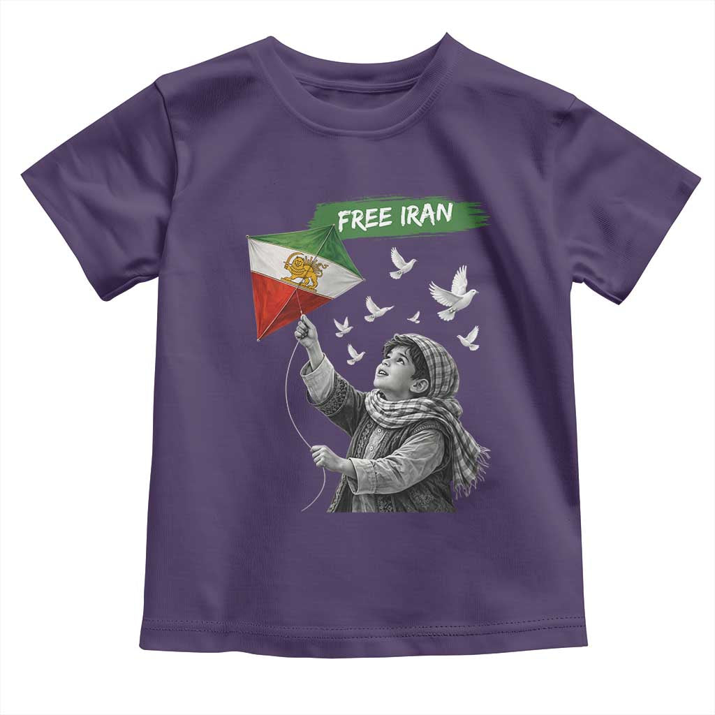 Free Iran Toddler T Shirt Lion And Sun Flag Persian Freedom Movement