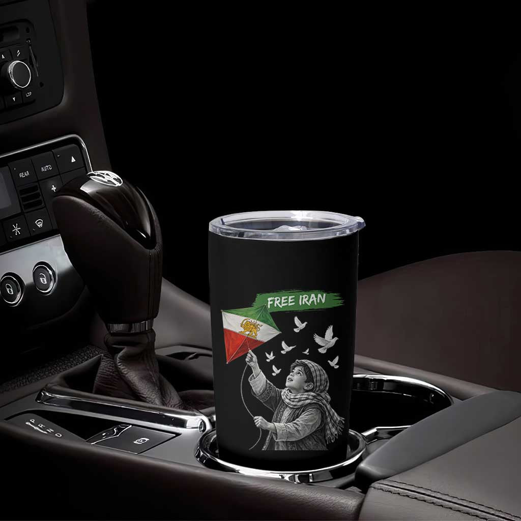 Free Iran Tumbler Cup Lion And Sun Flag Persian Freedom Movement