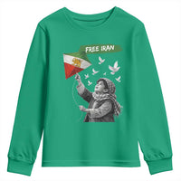 Free Iran Youth Sweatshirt Lion And Sun Flag Persian Freedom Movement