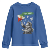 Free Iran Youth Sweatshirt Lion And Sun Flag Persian Freedom Movement