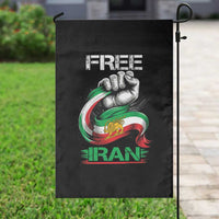 Free Iran Garden Flag Iran Lion Sun Flag Fist