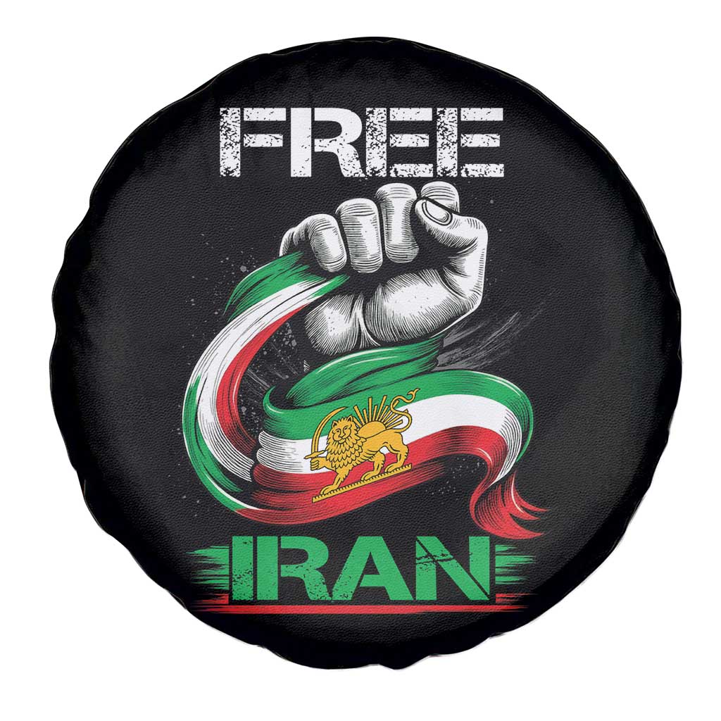 Free Iran Spare Tire Cover Iran Lion Sun Flag Fist